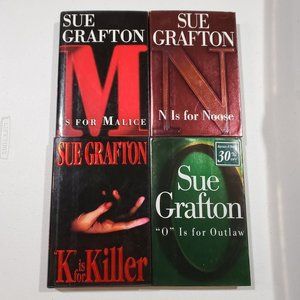 Sue Grafton K is For Killer M Malice N Noose O Outlaw Hardcover Books Mystery